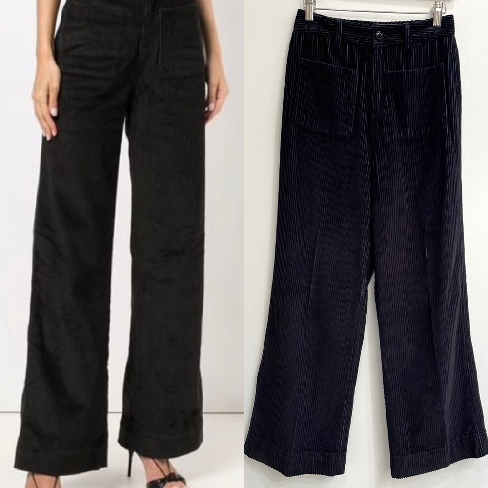 Ulla Johnson Black Wide Leg Pants